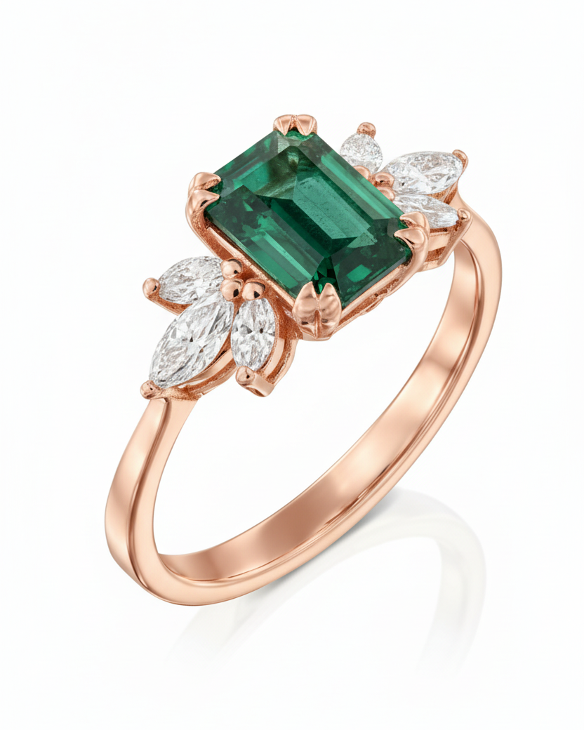 טבעת דפני אמרלד