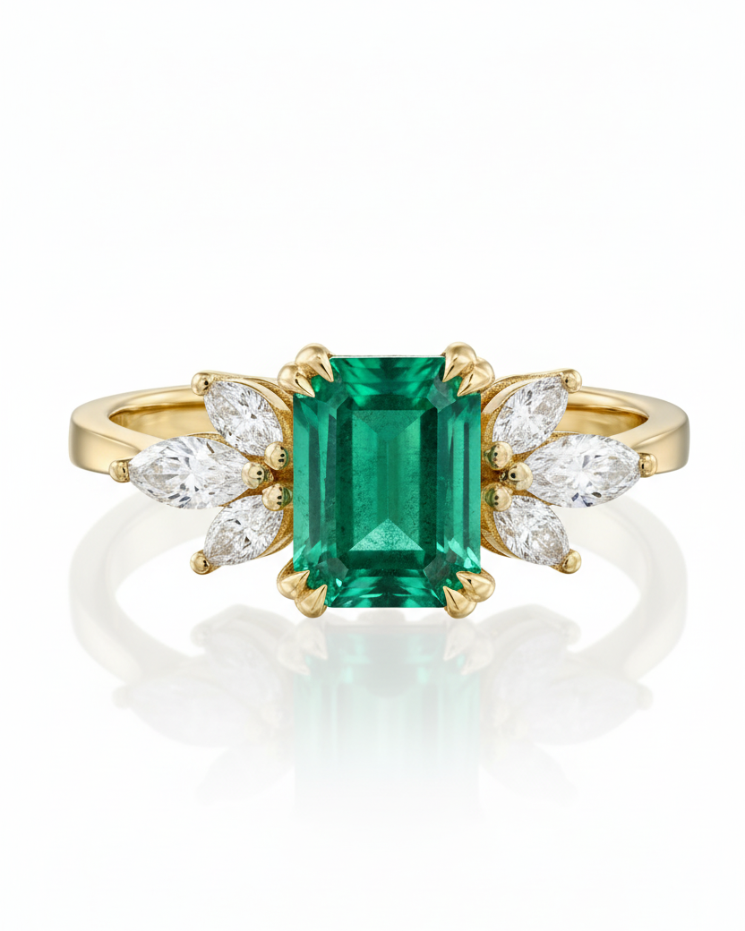 טבעת דפני אמרלד