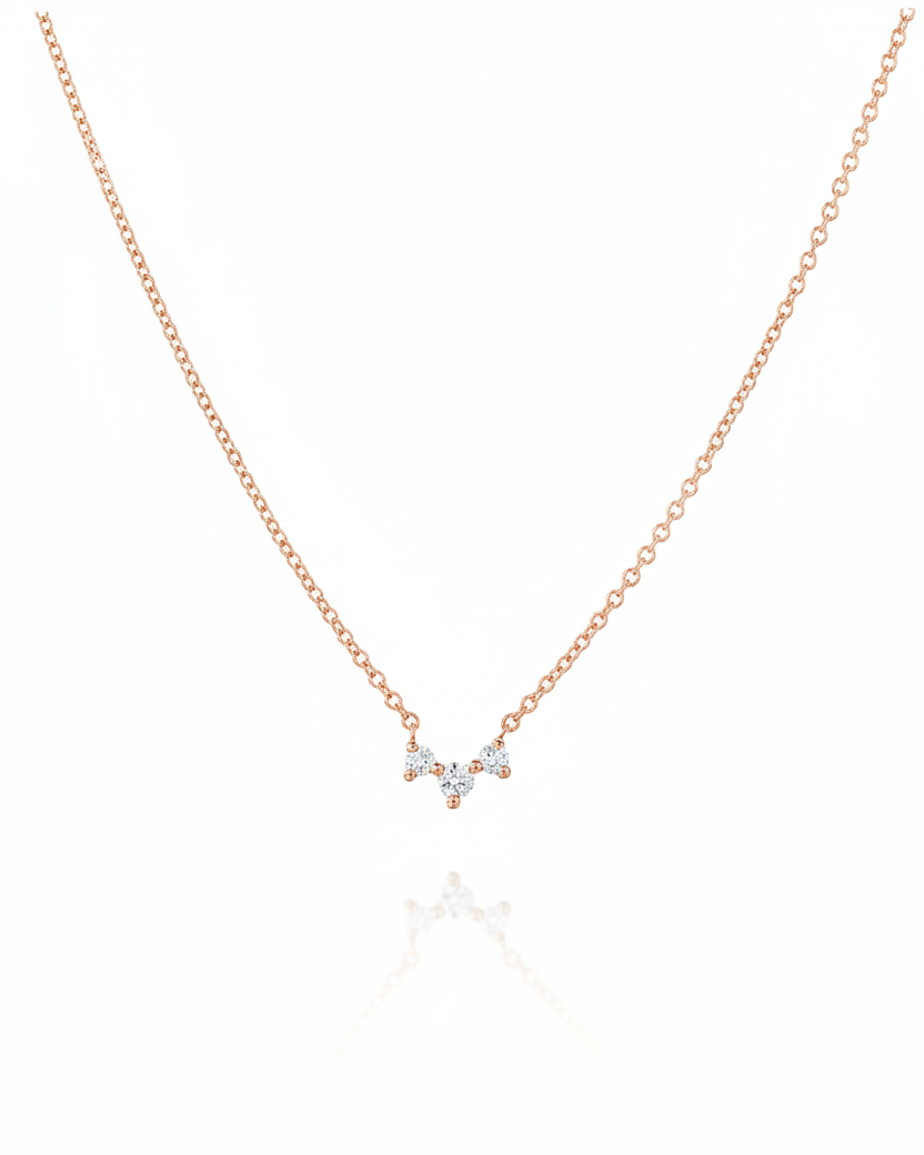 שרשרת פרידה יהלומים לבנים