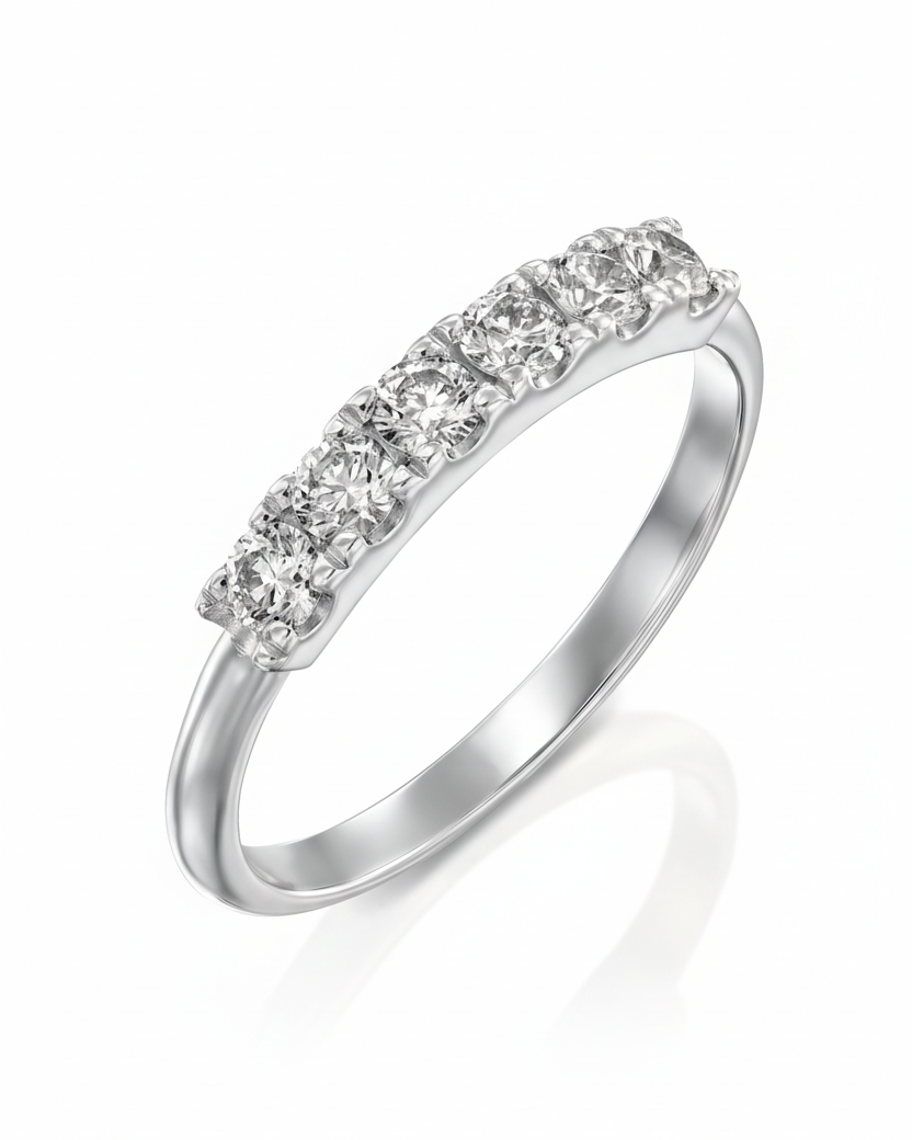 טבעת קנדי יהלומים לבנים- מדיום