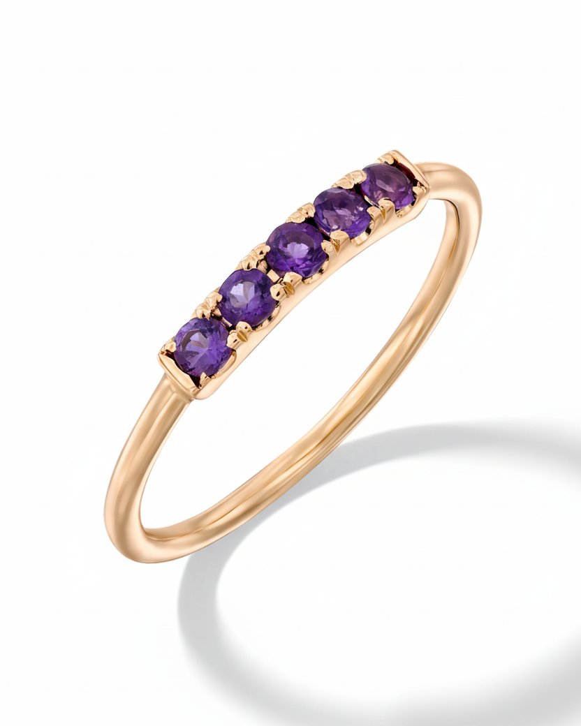 טבעת קנדי אמטיסט