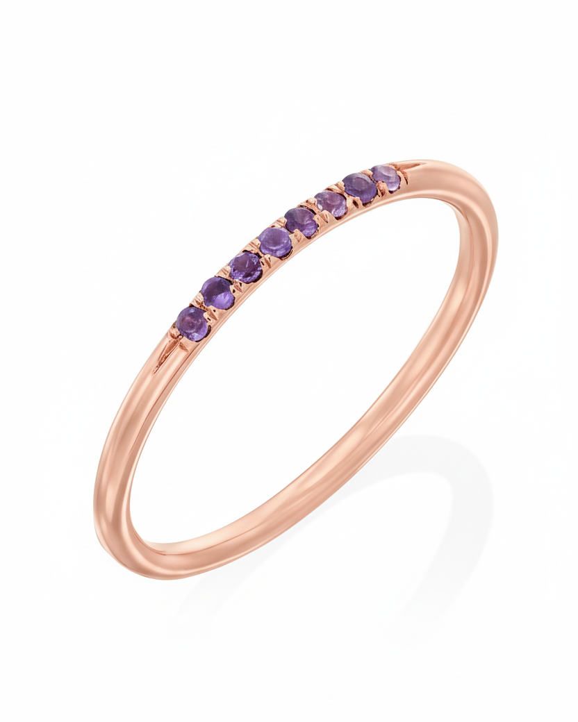 טבעת קלי עם אמטיסט