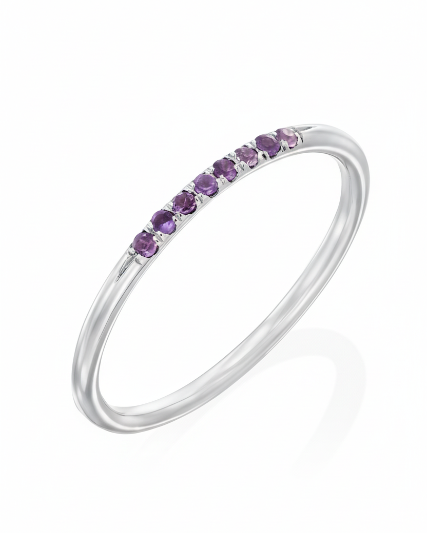 טבעת קלי עם אמטיסט