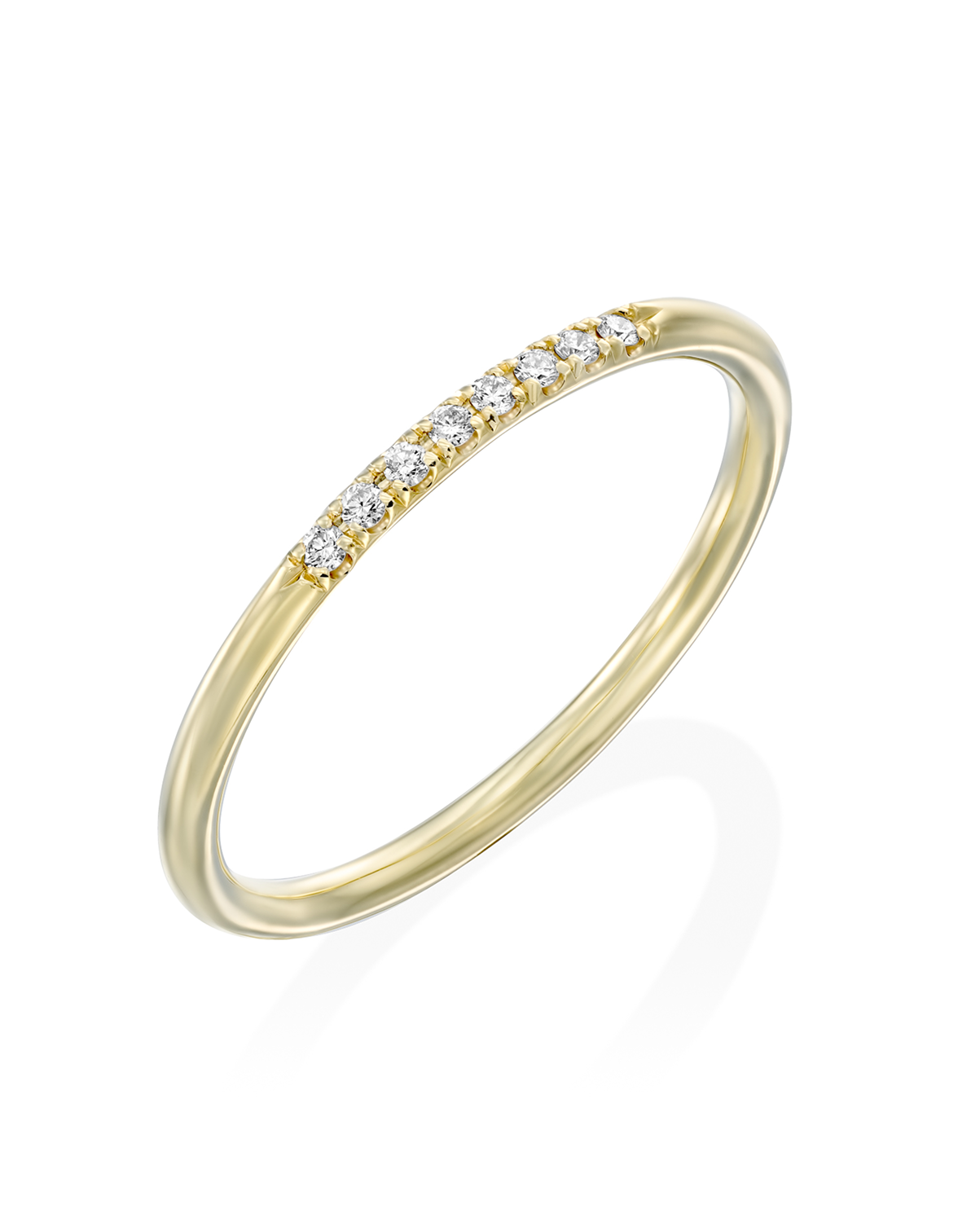 טבעת קלי יהלומים לבנים