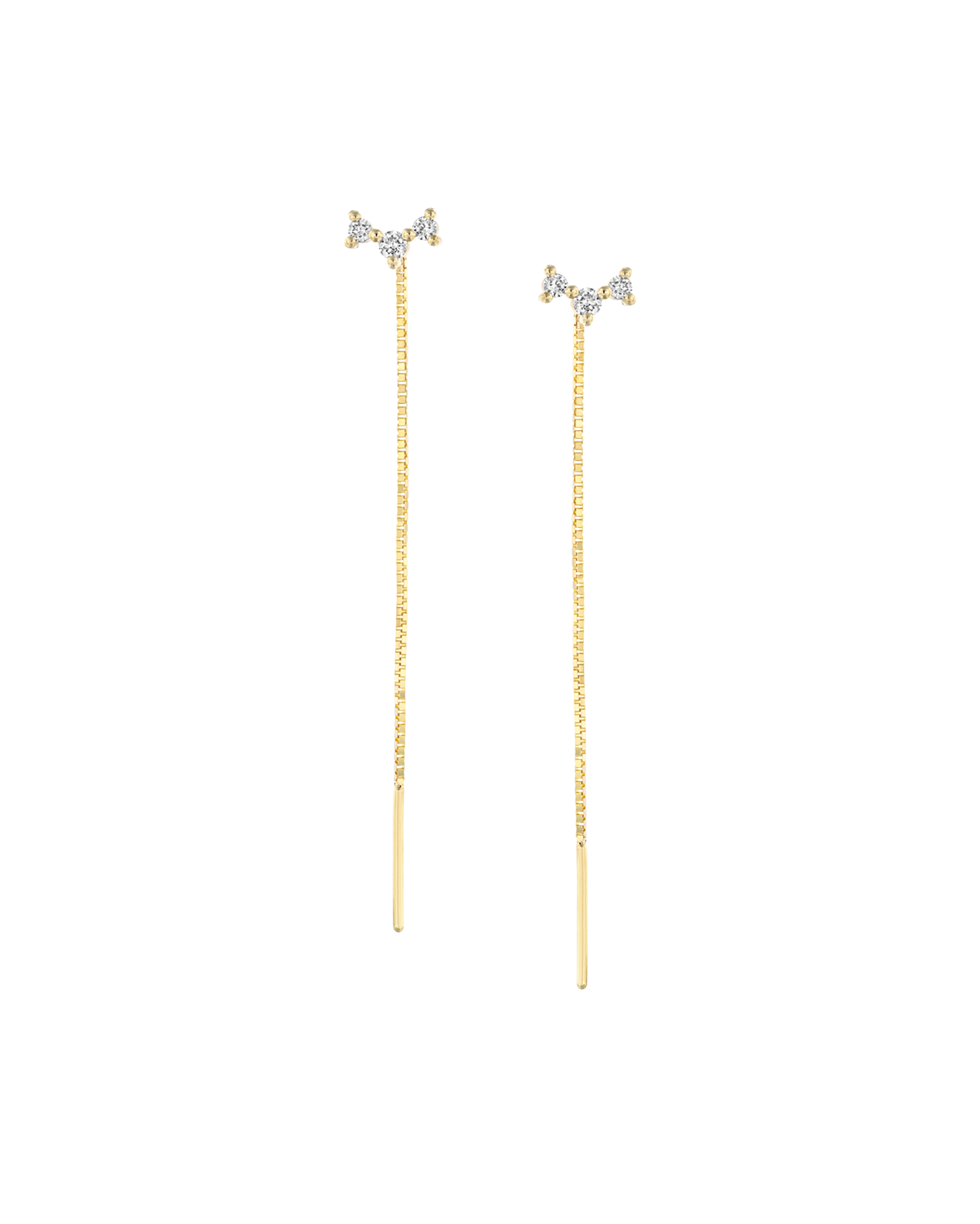 עגיל נוני פרידה יהלומים לבנים