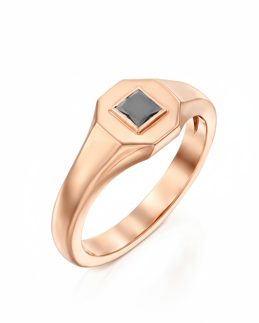 טבעת טיילור יהלום שחור