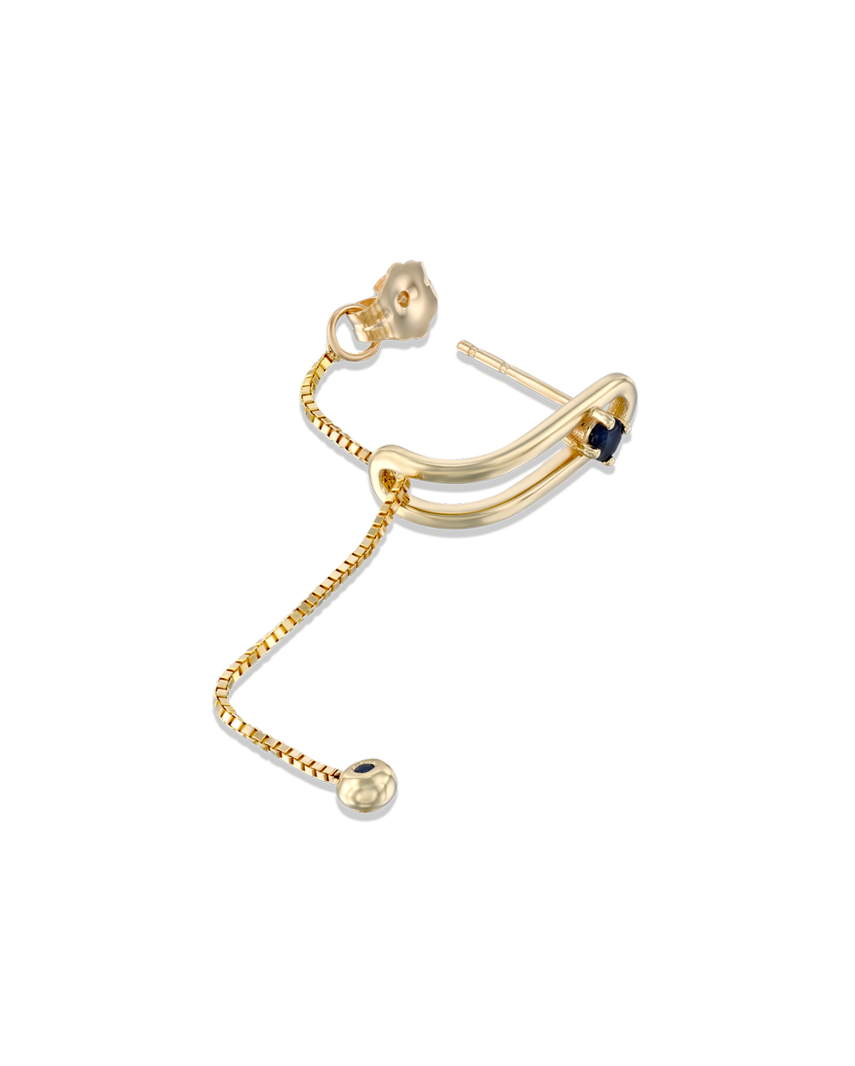 עגיל 12 - ספיר