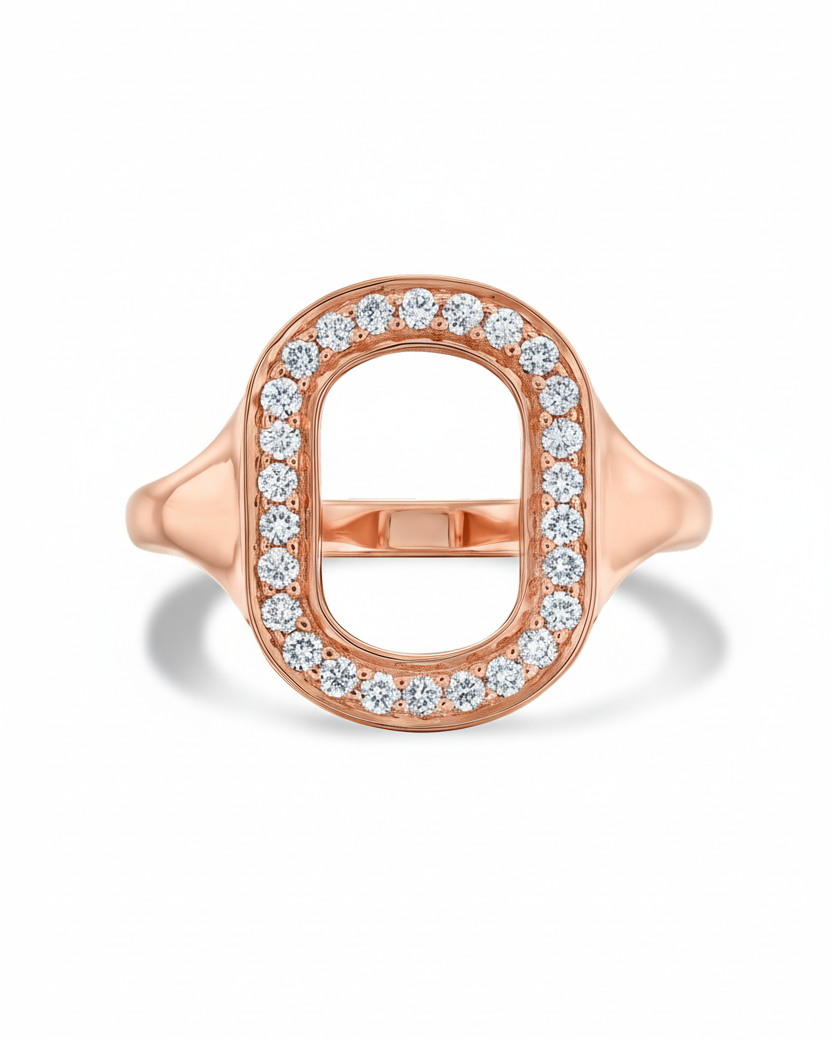 טבעת 04 - יהלומים לבנים