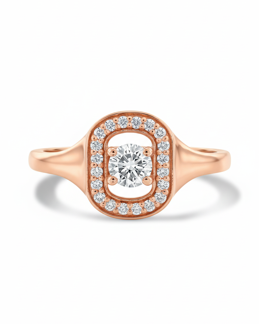 טבעת 05 - יהלומים לבנים