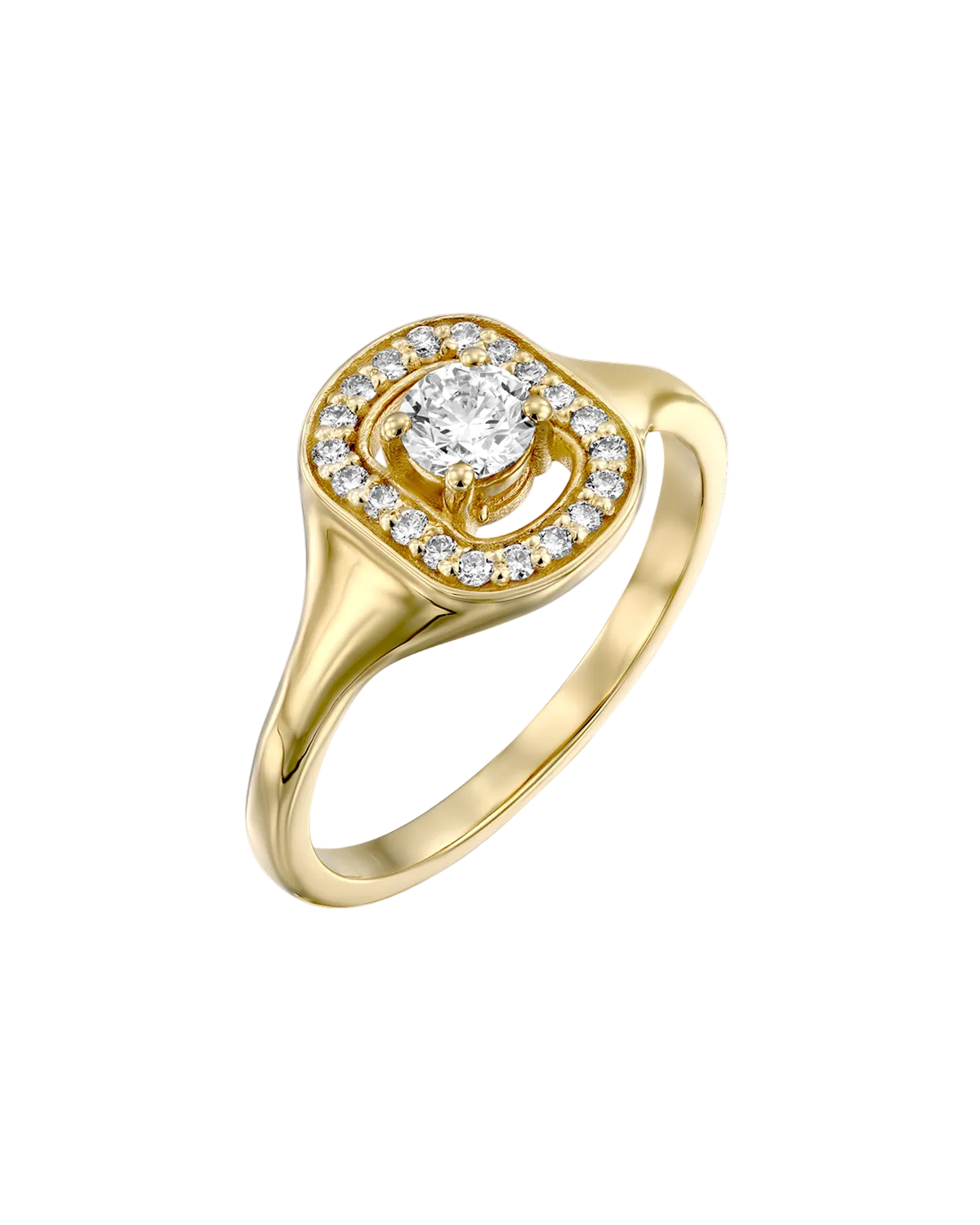 טבעת 05 - יהלומים לבנים