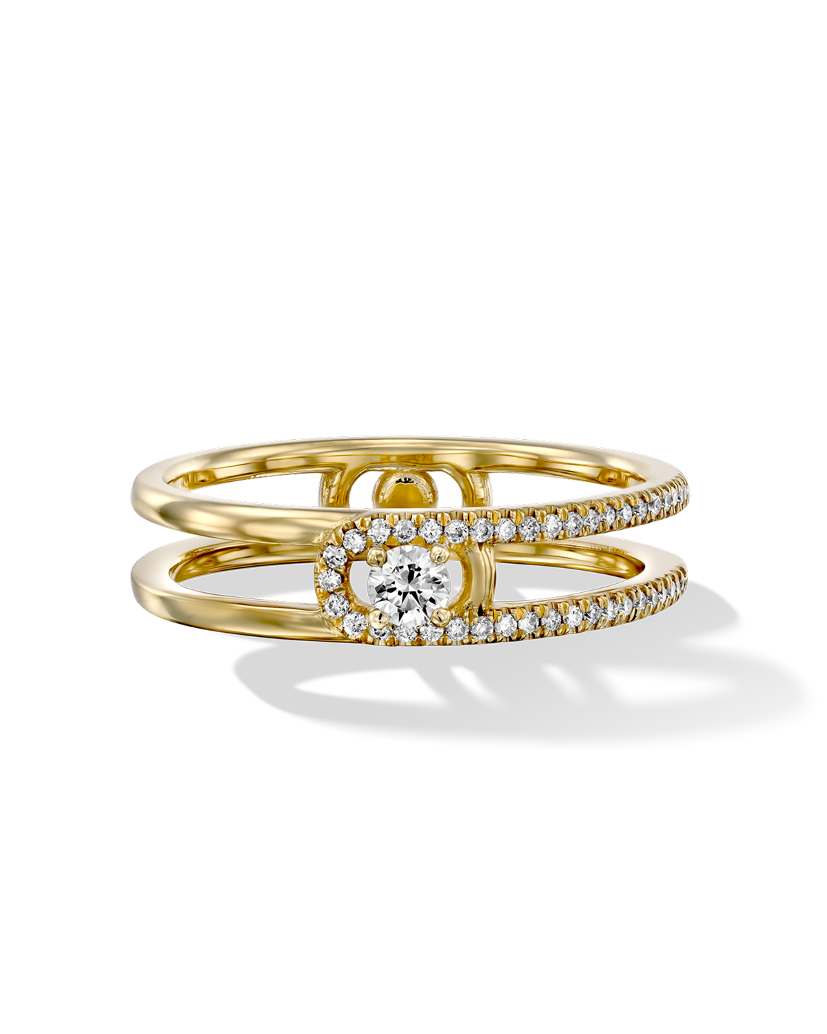 טבעת 06 - יהלומים לבנים