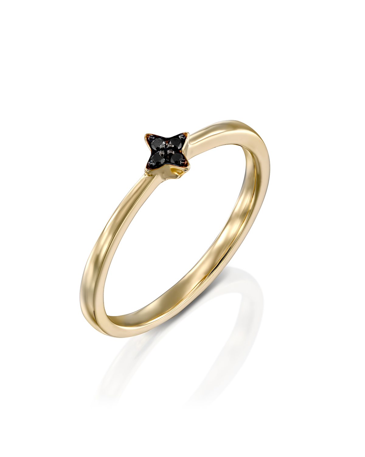 טבעת מארס יהלומים שחורים