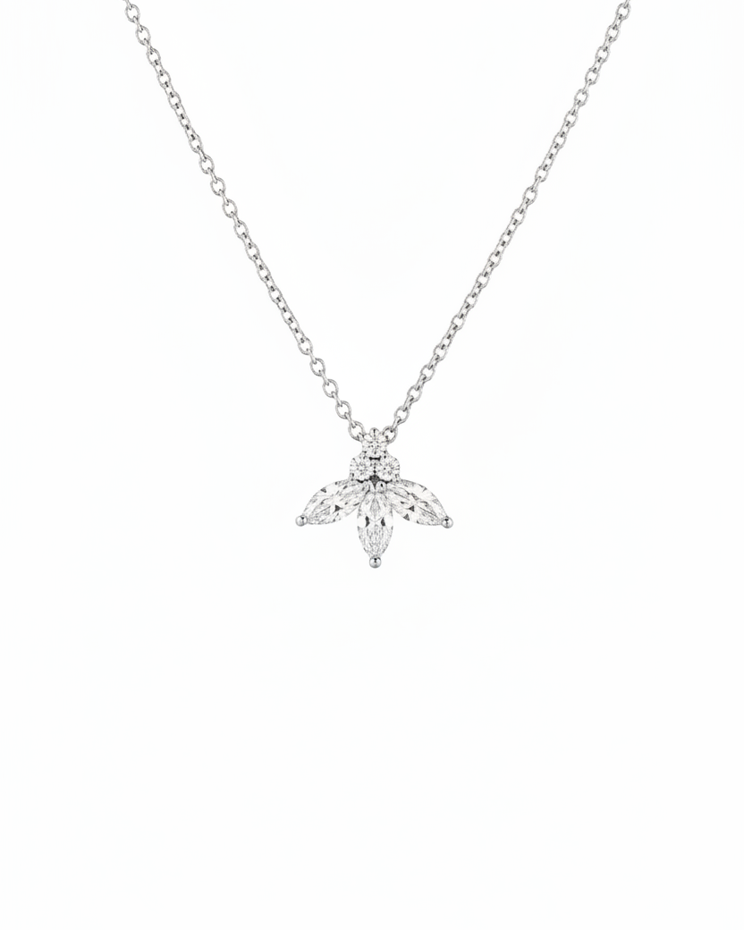 שרשרת ז'אן פואסון יהלומים משובצת מלאה