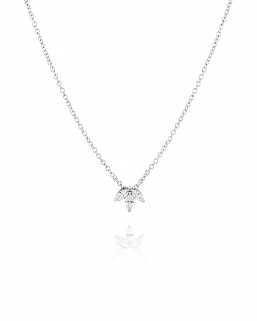 שרשרת פרנסואז יהלומים לבנים