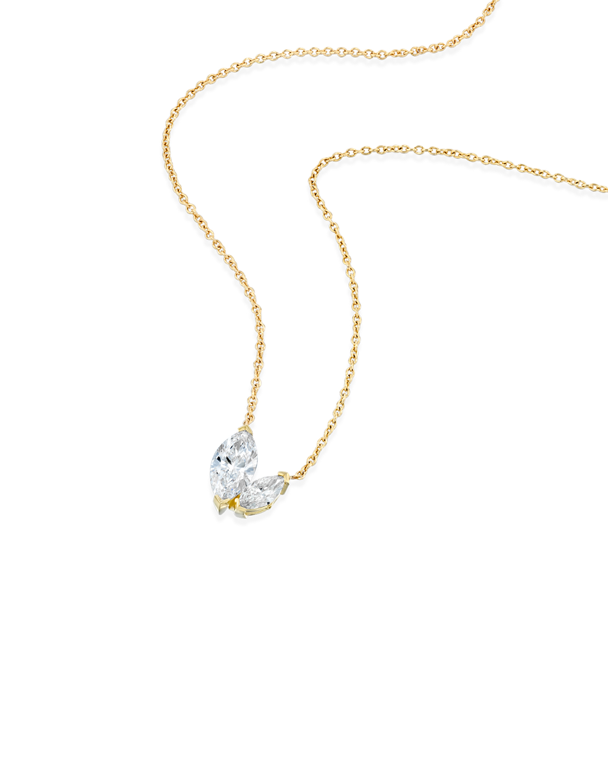 שרשרת מרקיזות יהלומי מעבדה