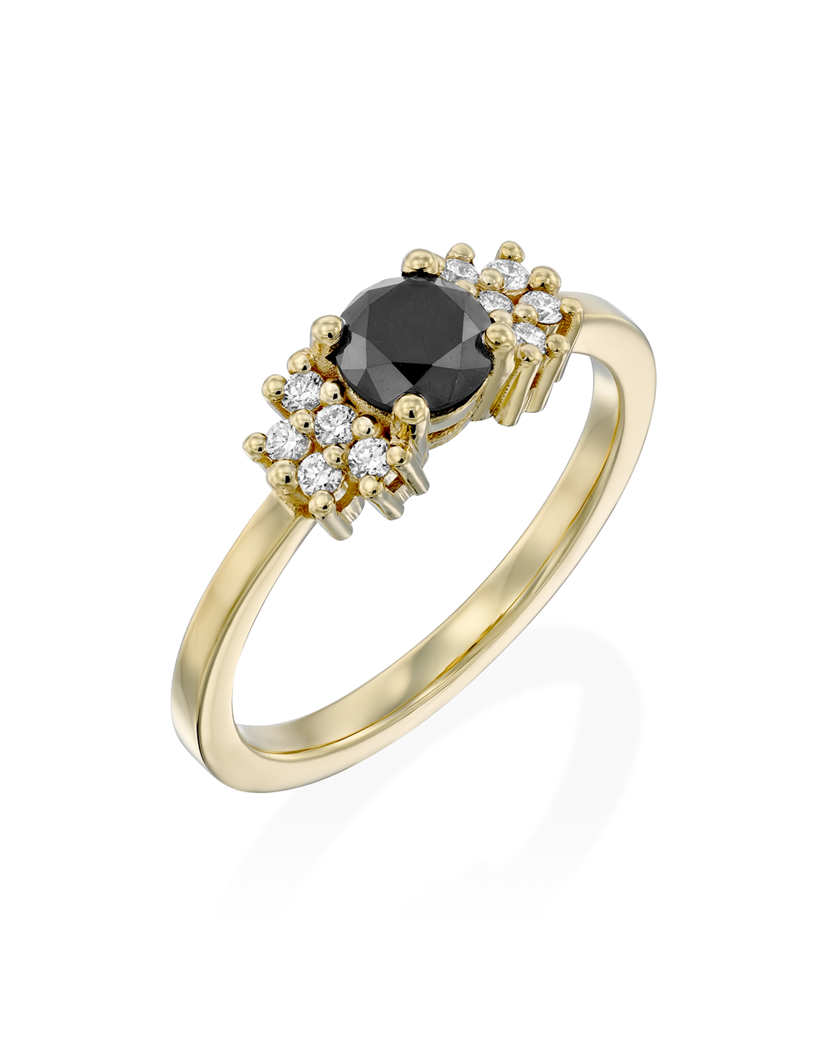 טבעת ג'ולי יהלום שחור