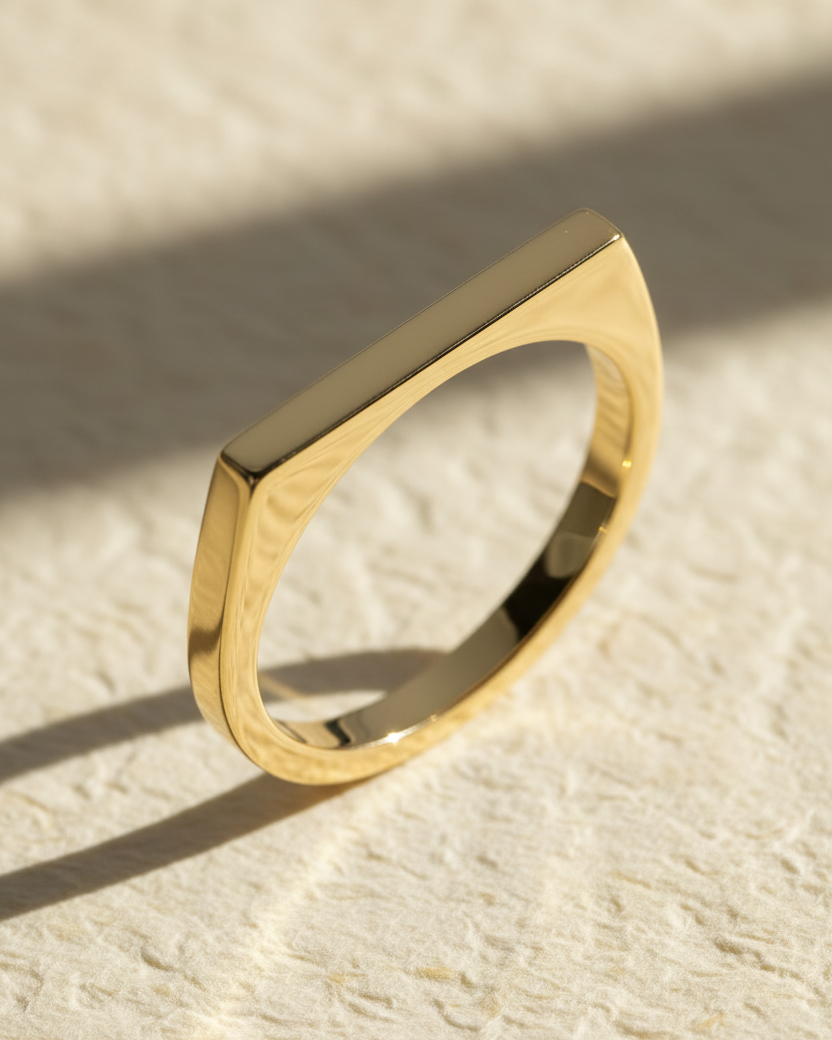 טבעת קארי חלקה