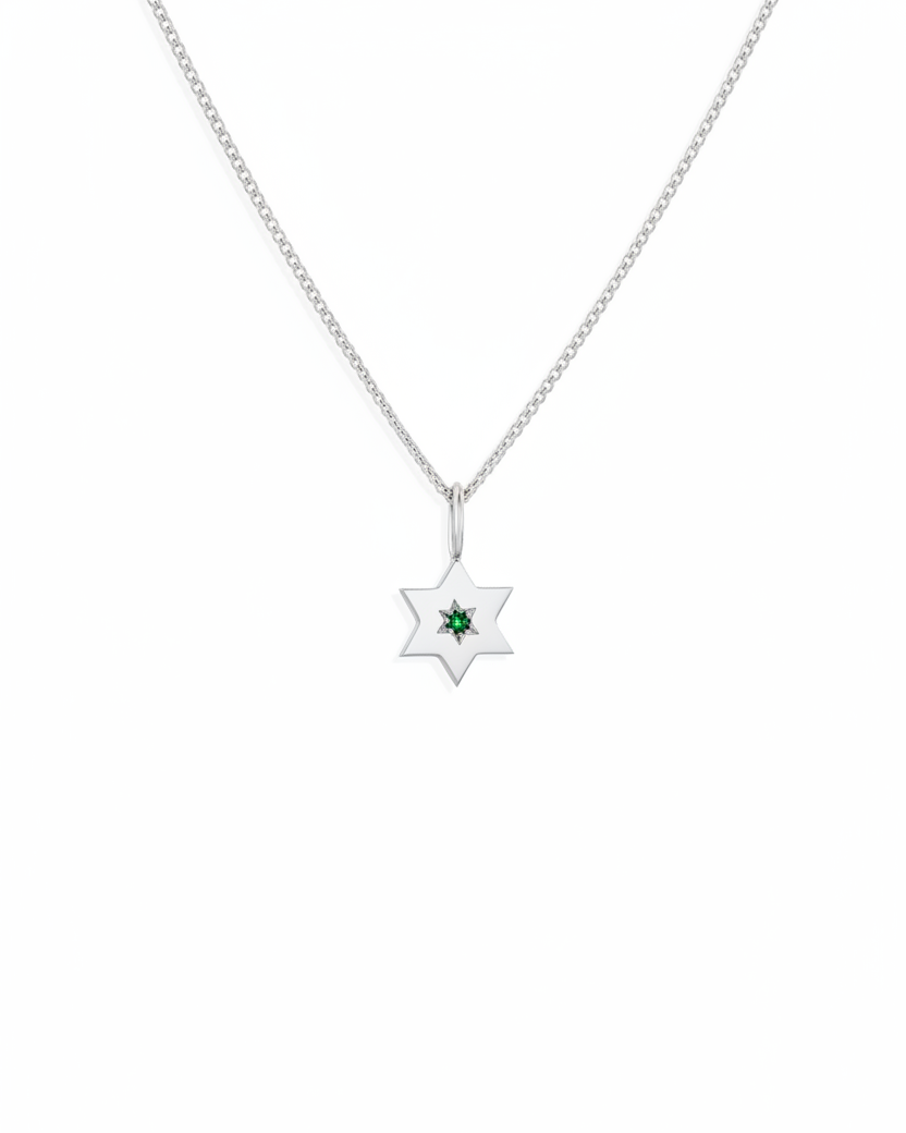 תליון מגן העוטף אמרלד