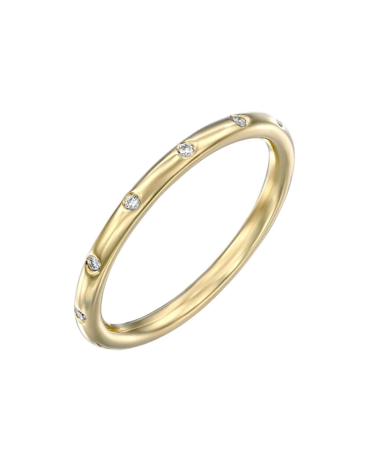 טבעת דונה זהב יהלומים לבנים