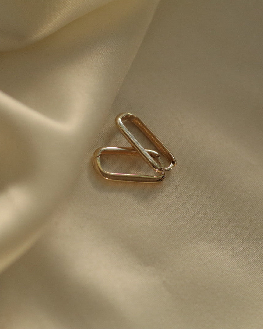 עגיל חישוק זהב אן