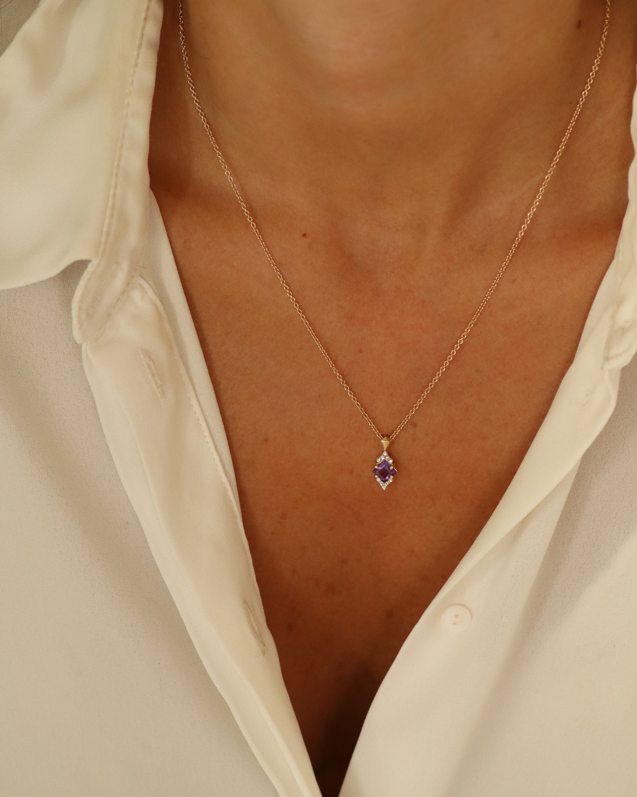 שרשרת ג׳ולייט אמטיסט