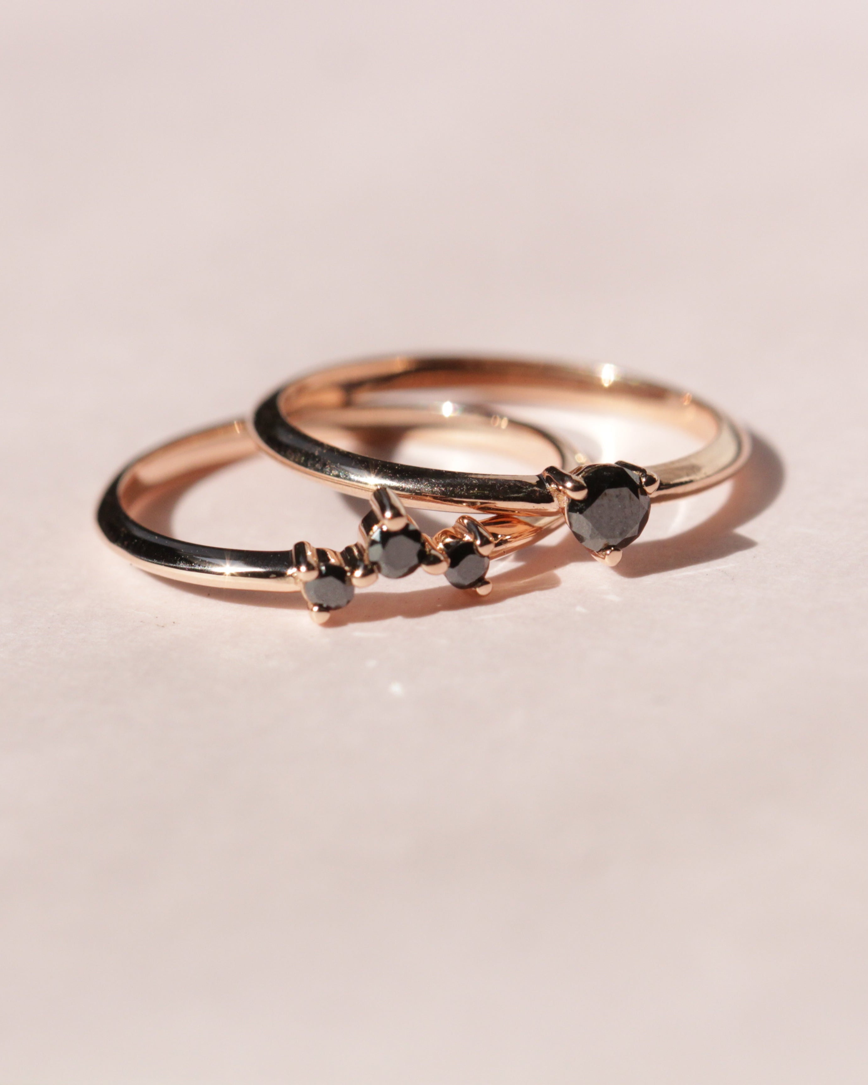 טבעת קאלו יהלום שחור