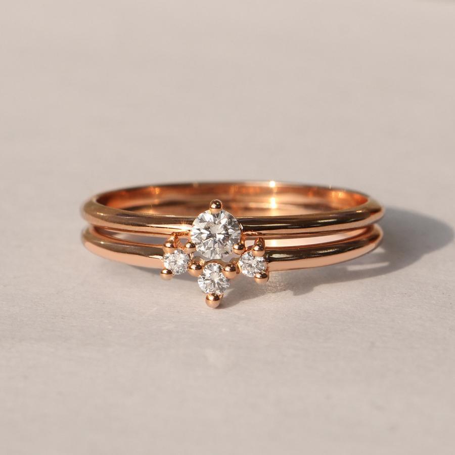 טבעת קאלו יהלום לבן מידה 9.5
