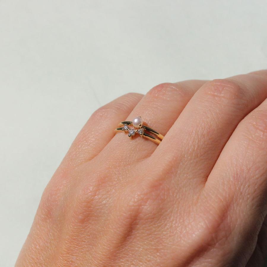 טבעת קאלו יהלום לבן מידה 9.5