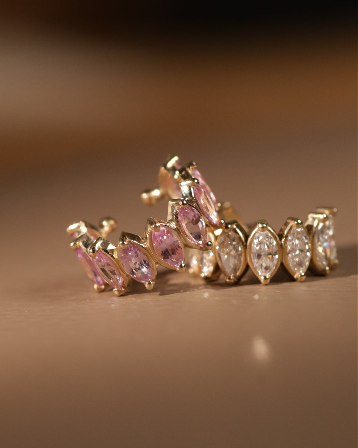 Ear Cuff - חבק אדל ספיר ורוד
