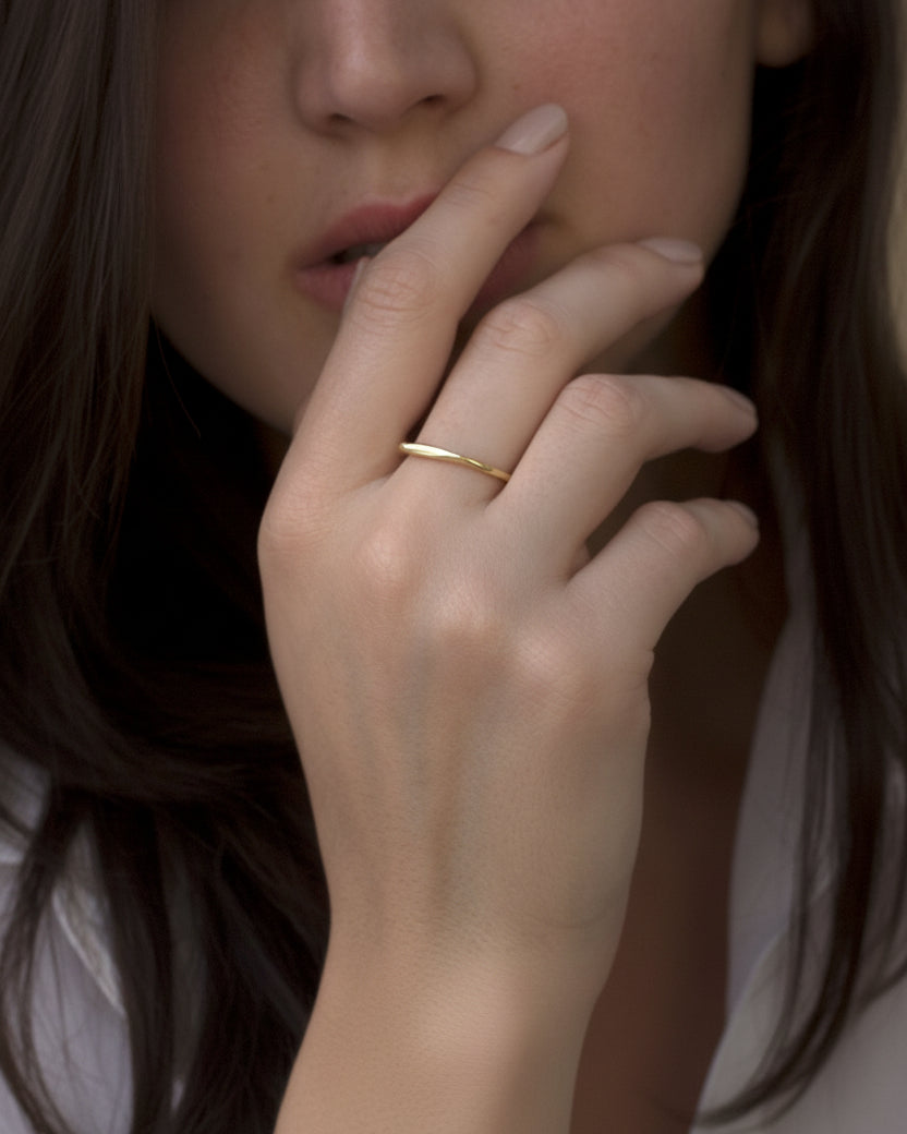 טבעת ג׳קי חלקה