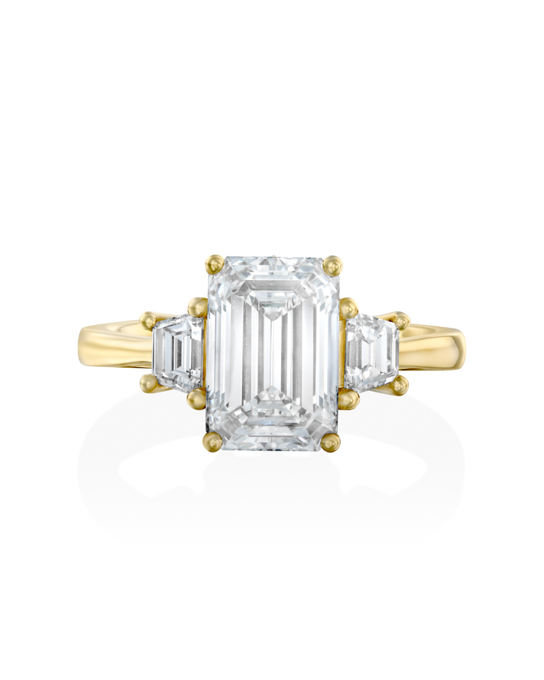 טבעת אוליביה יהלומי מעבדה לבנים