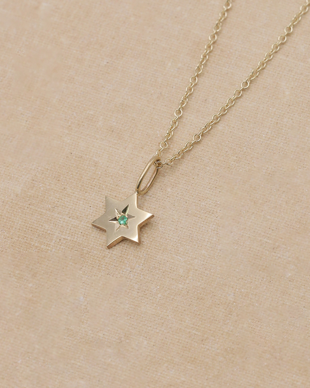 תליון מגן העוטף אמרלד