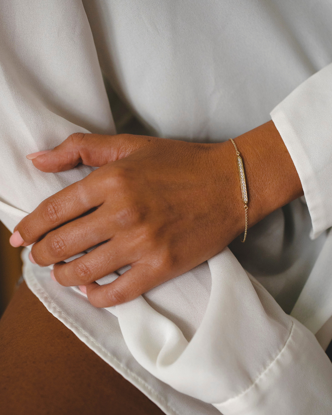 צמיד פלורנס עם יהלומים לבנים