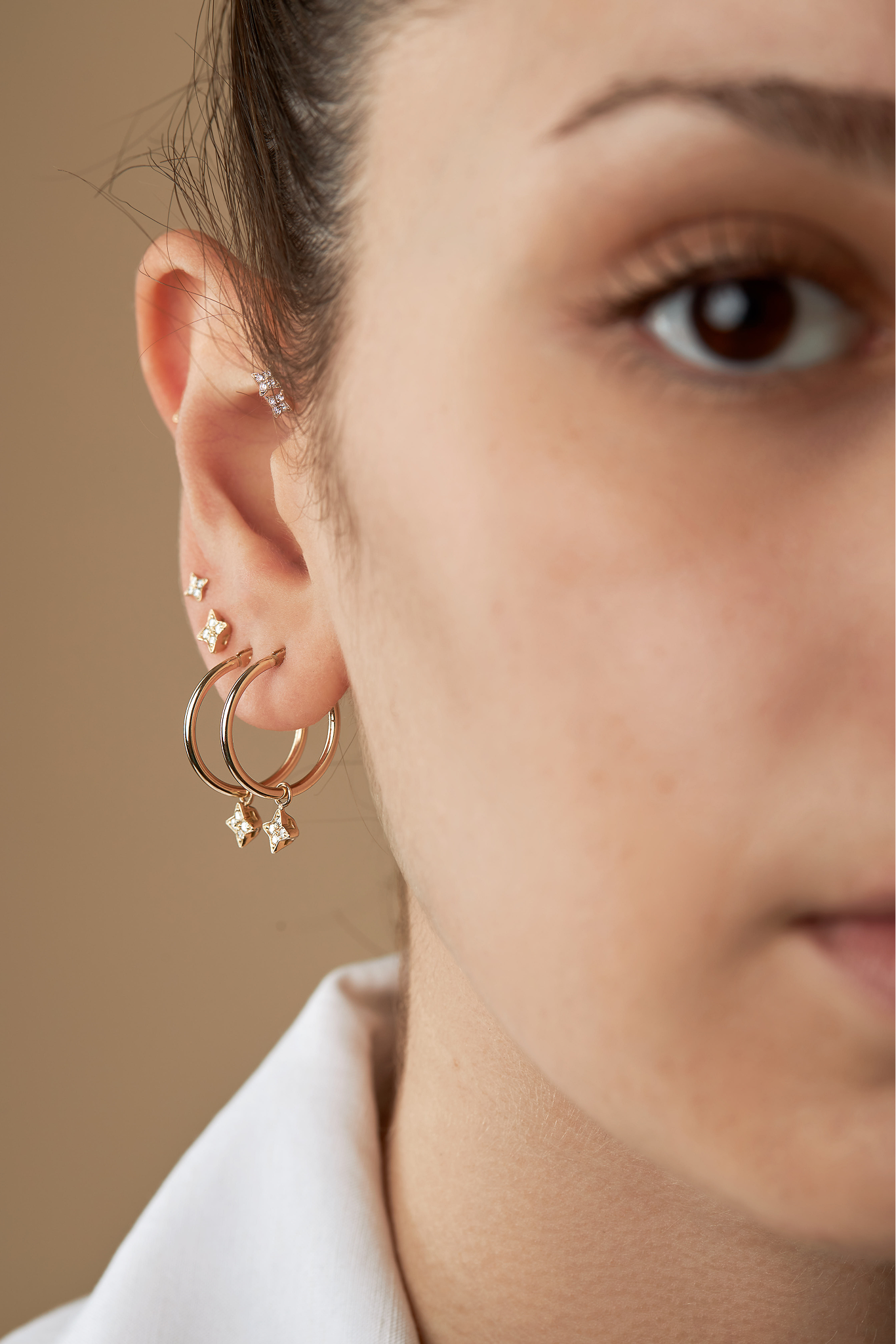 חישוק ונוס יהלומים לבנים