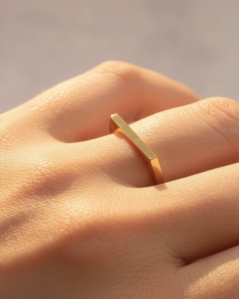 טבעת קארי חלקה