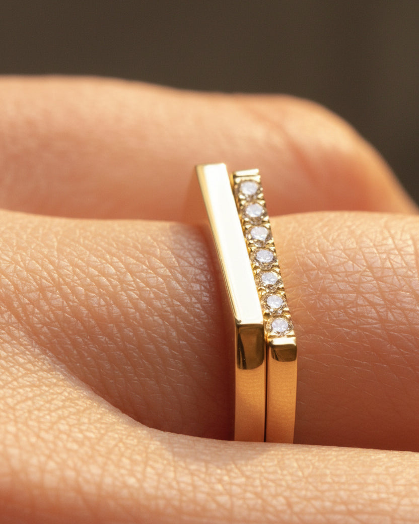 טבעת קארי חלקה