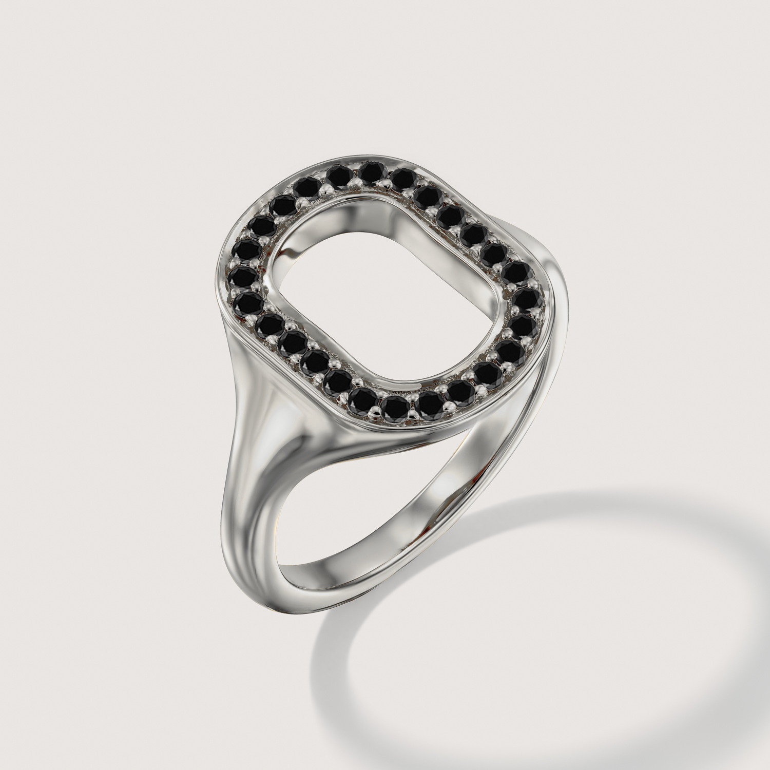 טבעת 04 - יהלומים שחורים