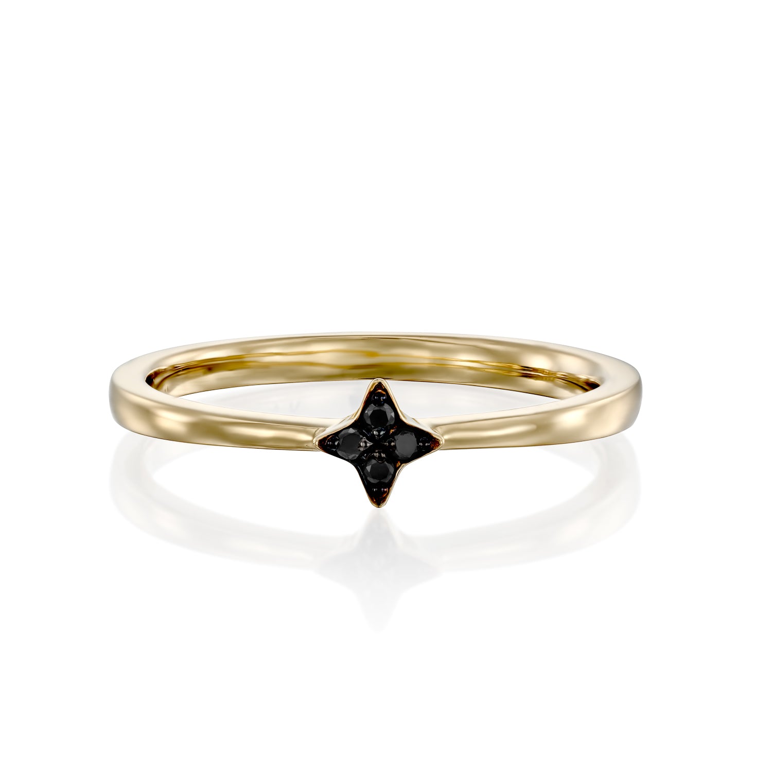 טבעת מארס יהלומים שחורים