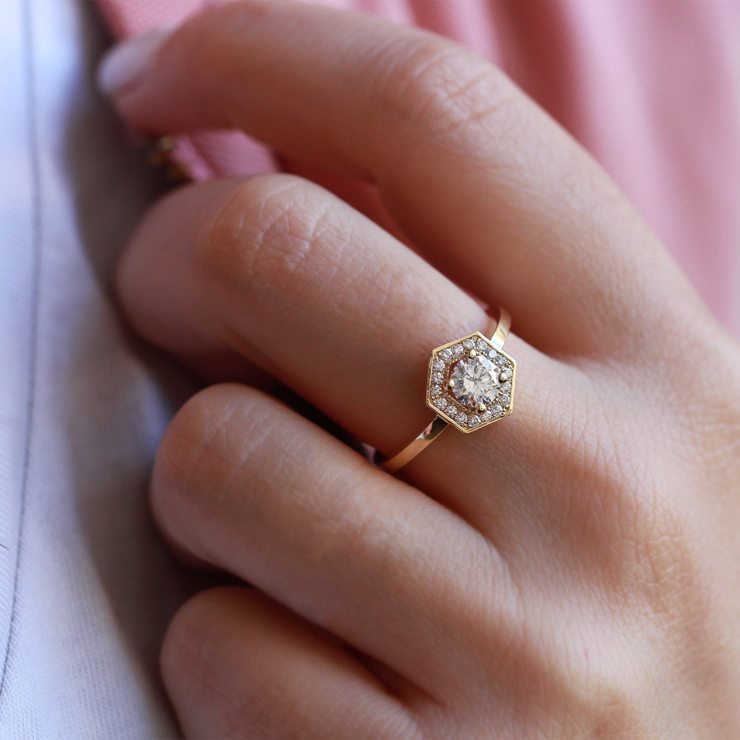 טבעת איימי עם יהלום 3.5 מ"מ