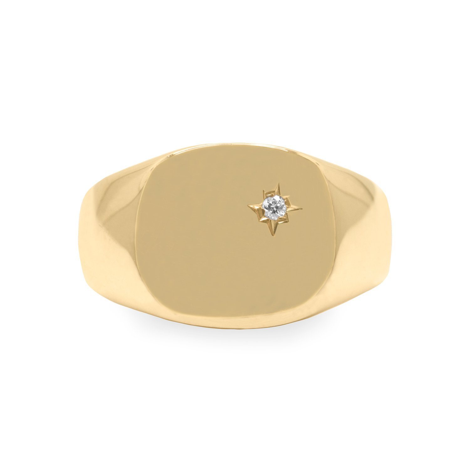 טבעת מריה עם יהלום בשיבוץ כוכב