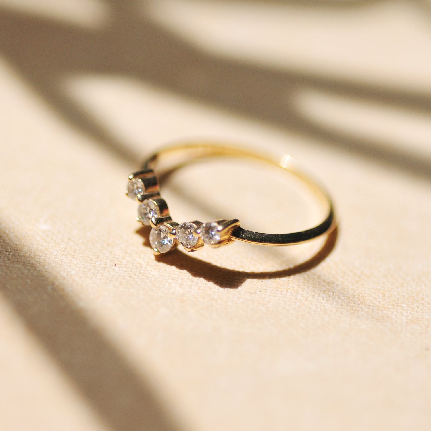 טבעת הרמון יהלומים לבנים